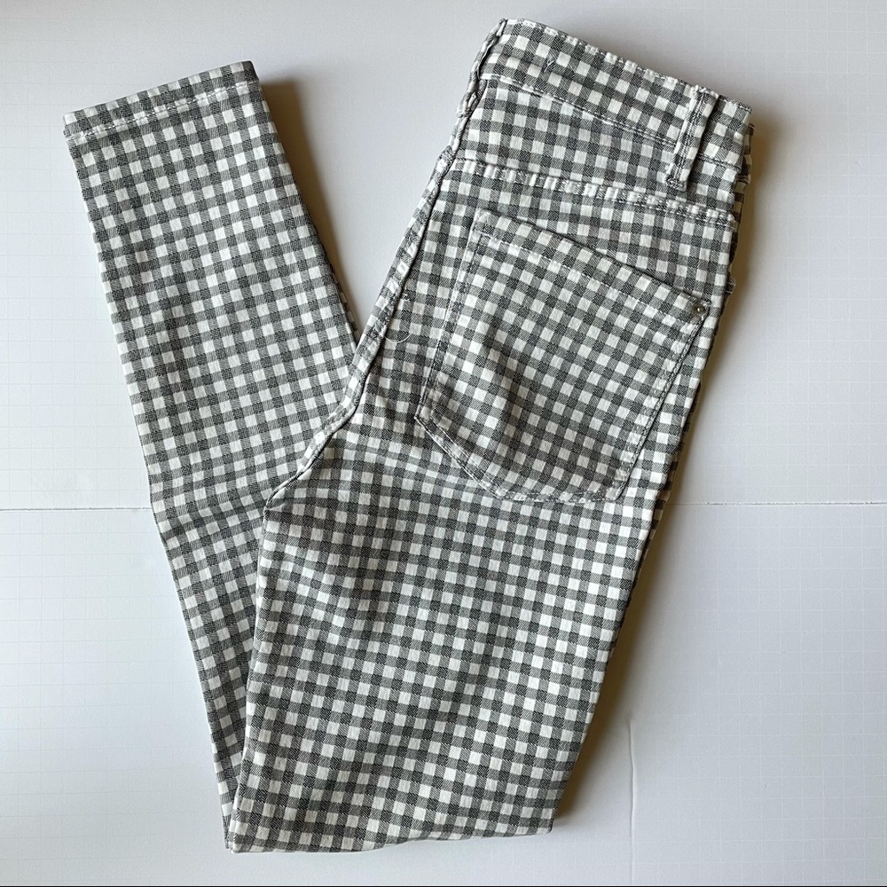 high waisted gingham pants